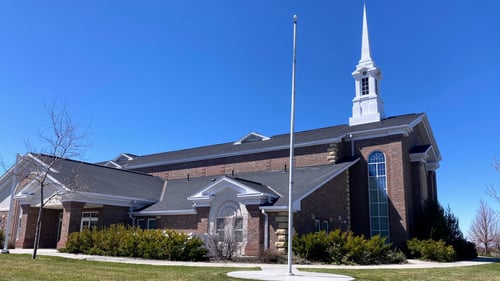 Northeast view of the building