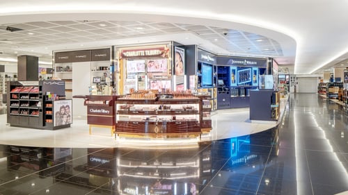 Charlotte Tilbury Beauty and Makeup Counter at Edinburgh Airport Main Terminal
