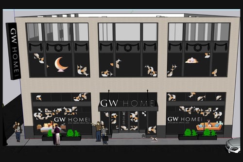 Concept rendering of GW Home storefront