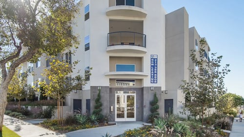 Apartment complex at Grand View Towers, Los Angeles, CA