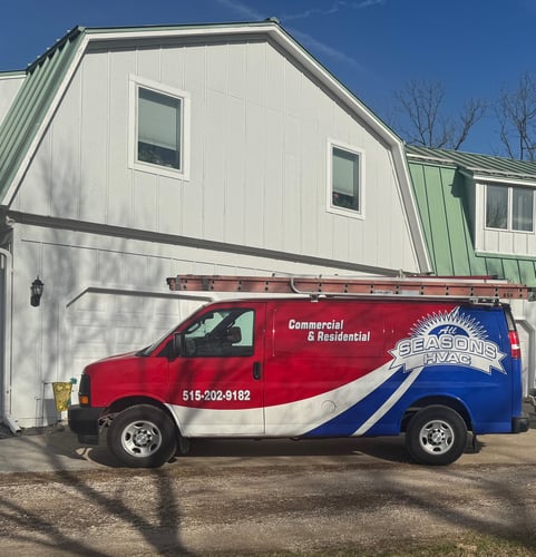 All Seasons HVAC service van