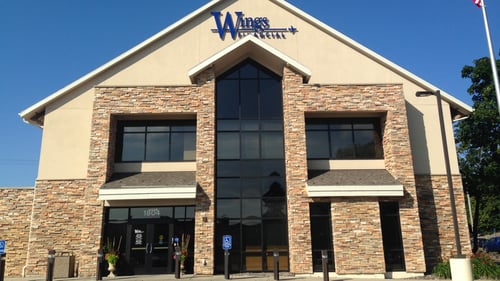 Exterior shot of Wings Credit Union in St. Paul, Minnesota.