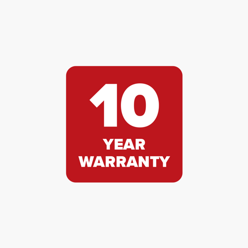 10 YEAR WARRANTY BADGE