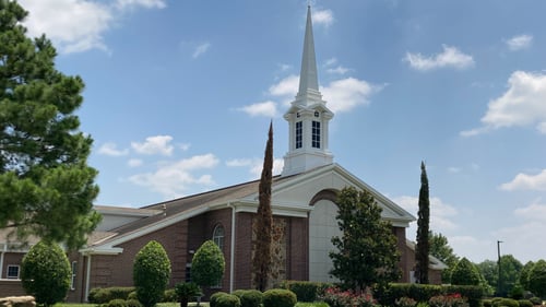 Gleannloch Farms Building of The Church of Jesus Christ of Latter-day Saints located at 19920 Champion Forest Drive in Spring Texas.