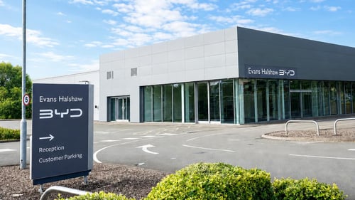 Evans Halshaw BYD exterior forecourt