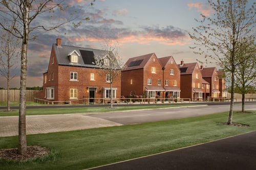 BDW Cambs Alconbury winter street scene