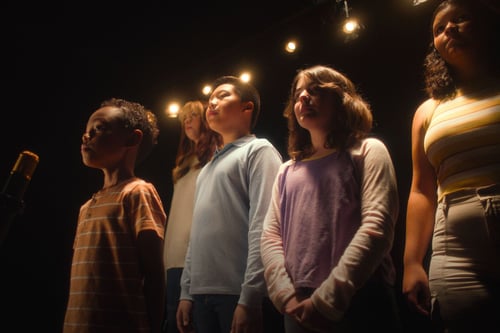 Kids singing the living jingle