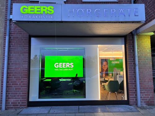 Außenaufnahme vom GEERS Fachgeschäft