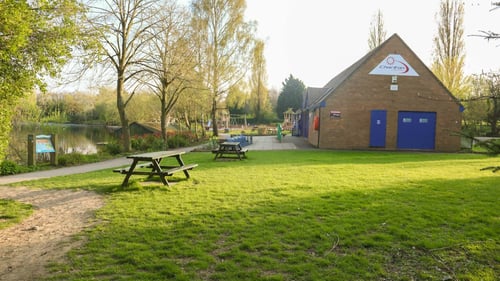 Outside the main building of Charlton Lakeside
