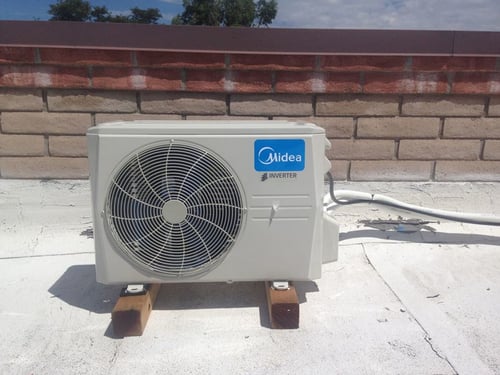 Mini split AC unit installation