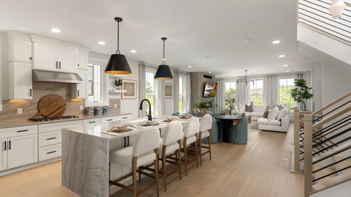 Open-concept living level