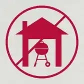 don't grill indoors icon