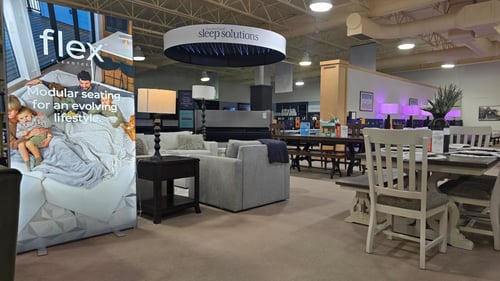Kearney Slumberland Furniture Flexsteel and Sofa and Dining Room