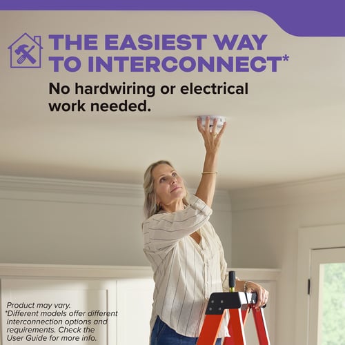 The easiest way to interconnect - No hardwiring or electrical work needed.