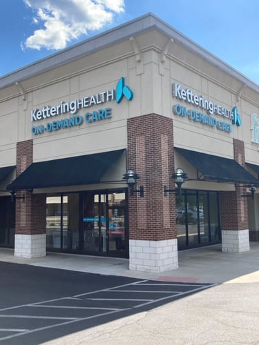 Entrance to Kettering Health On-Demand Care - Kettering