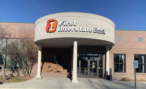 Exterior image of First Interstate Bank in Caldwell, Idaho.