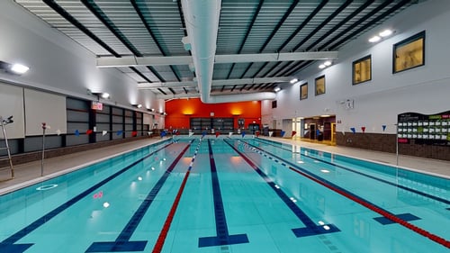 The main swimming pool at Rotherham Leisure Complex