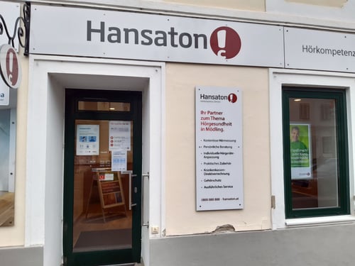 Hansaton Hörkompetenz-Zentrum Hauptstraße 46, Mödling Frontansicht