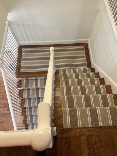 Kaoud Rugs designed and installed new staircase runners