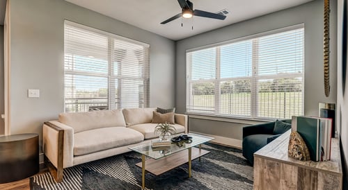 Living Room View of an Apartment in Austin Texas