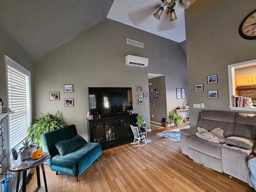 Ductless AC installation