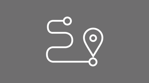 Roadmap and location icon.