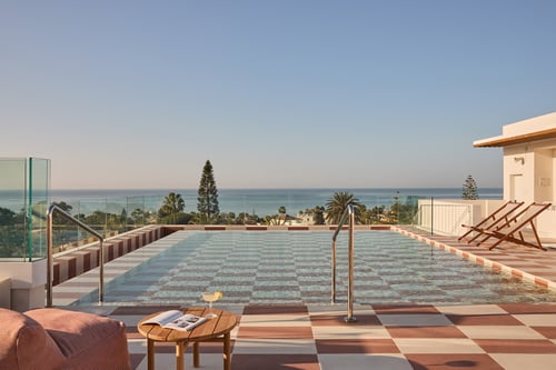 Enjoy Mediterranean views from the top