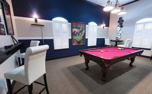 Cobblestone Park - Billiards Room with Seating and Good Lighting